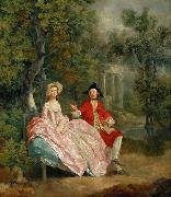 Thomas Gainsborough Lady and Gentleman in a Landscape (mk08) oil painting picture wholesale